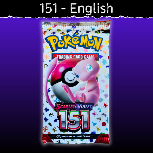 Showcases original 151 Kanto Pokémon, including Charizard, Blastoise, Mew, and Mewtwo.