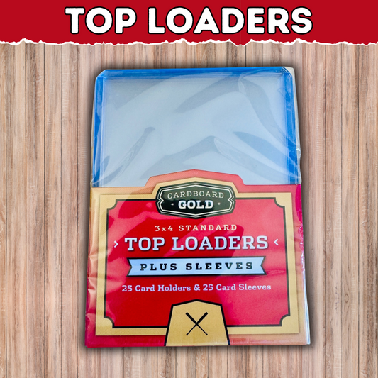 25 top loaders with 25 sleeves, offering long-term protection against elements.